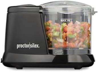 Small electric vegetable chopper and mincer