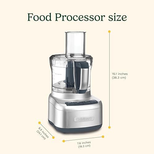 Silver eight cup stainless steel food processor — photo 5