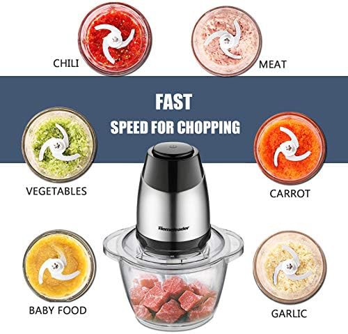 Electric food chopper with five cup glass bowl — photo 3