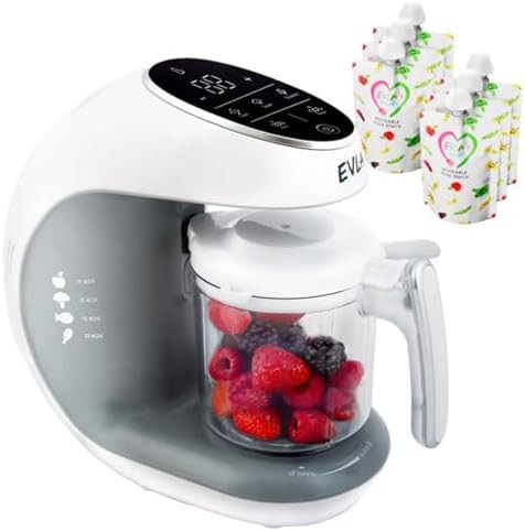 White baby food maker and steamer