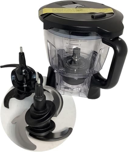 Food processor bowl with lid and blades