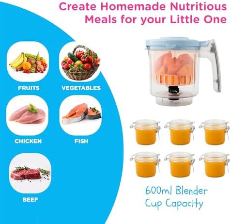 Blue baby food maker and blender — photo 4
