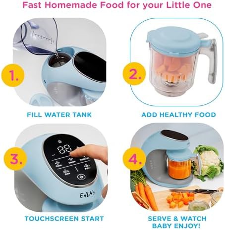Blue baby food maker and blender — photo 5