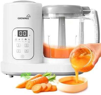 All in one baby food processor with touch screen