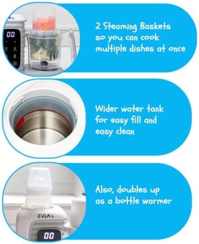 White double basket baby food processor — photo 4