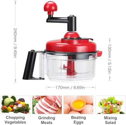 Manual vegetable chopper with clear container — photo 5