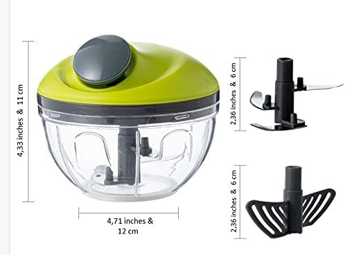 Green manual string corded food chopper — photo 3
