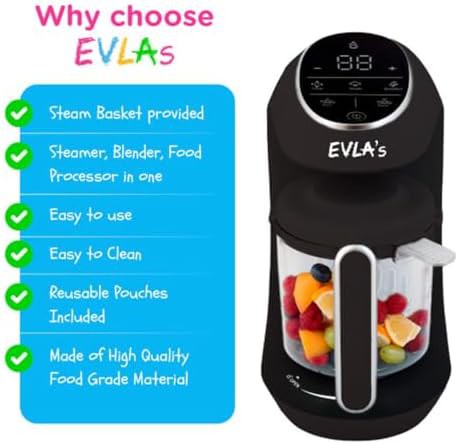Dark grey baby food maker steamer — photo 3