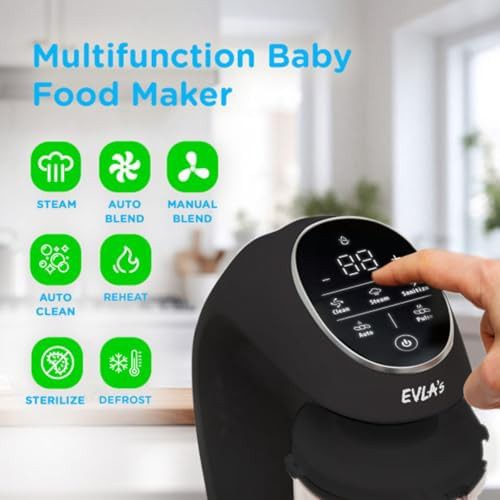 Dark grey baby food maker steamer — photo 4