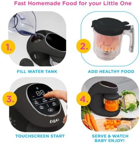 Dark grey baby food maker steamer — photo 5