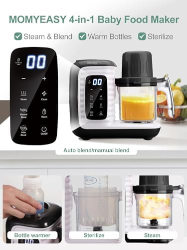 Black baby food maker with dual-layer basket — photo 4