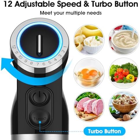 Twelve speed immersion blender and processor set — photo 3