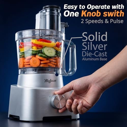 Silver die cast fourteen cup food processor — photo 3