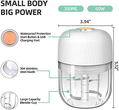 Electric garlic grinder and masher 350ml — photo 3