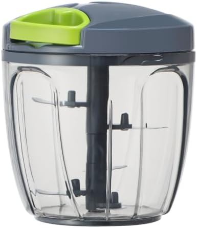 Grey manual vegetable chopper 900ml capacity