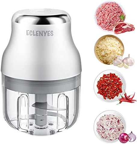 Mini garlic crusher with stainless blades