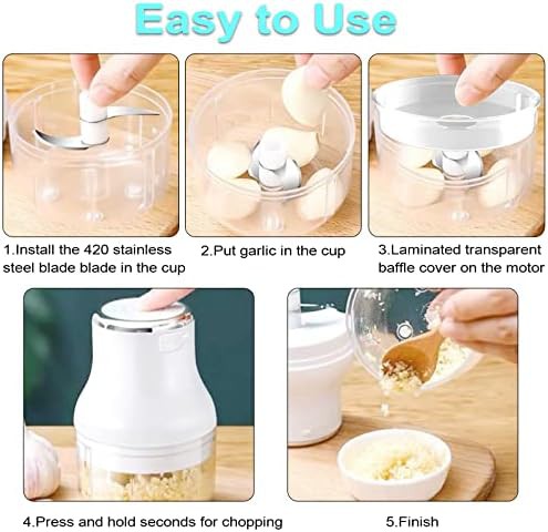 Mini garlic crusher with stainless blades — photo 4
