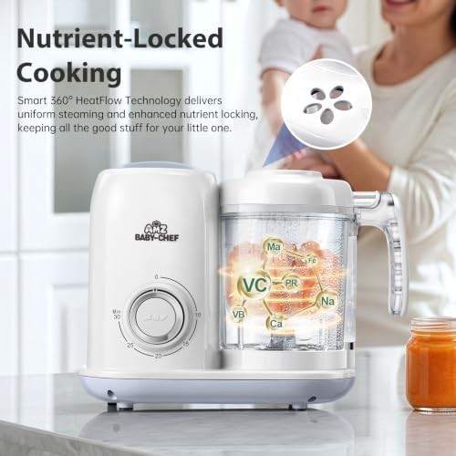 Compact steamer and puree food processor — photo 4