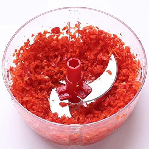 Clear manual hand crank food processor — photo 3