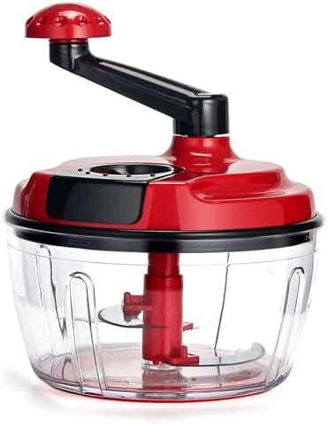 Clear manual hand crank food processor — photo 4