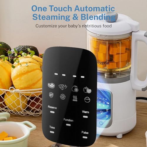 White baby food maker with touch screen — photo 3