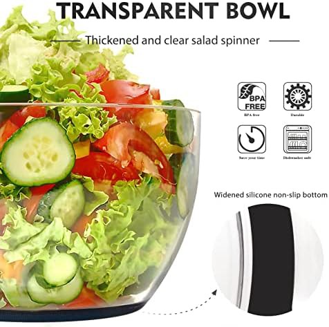 Large salad spinner and manual food processor — photo 4