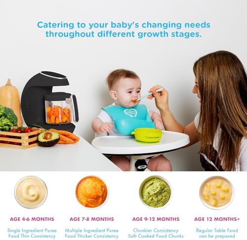 Navy blue baby food maker and steamer — photo 4