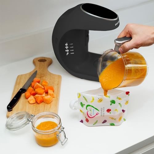 Navy blue baby food maker and steamer — photo 5