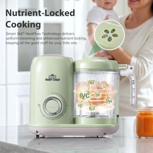 Green four in one steamer and processor — photo 4