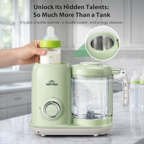 Green four in one steamer and processor — photo 5