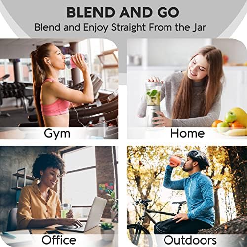 White portable blender with small travel cup — photo 3