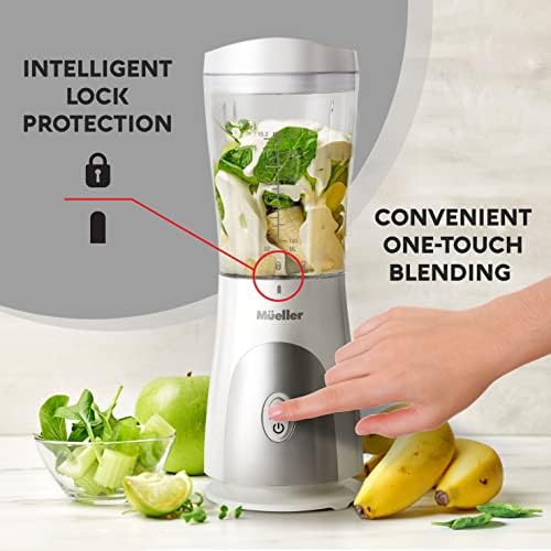 White portable blender with small travel cup — photo 4