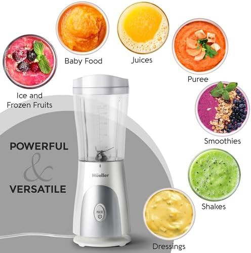 White portable blender with small travel cup — photo 5