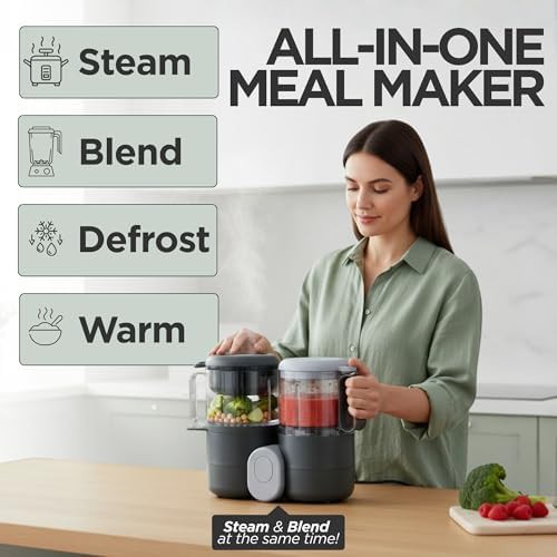 Large capacity baby food steamer and blender — photo 3