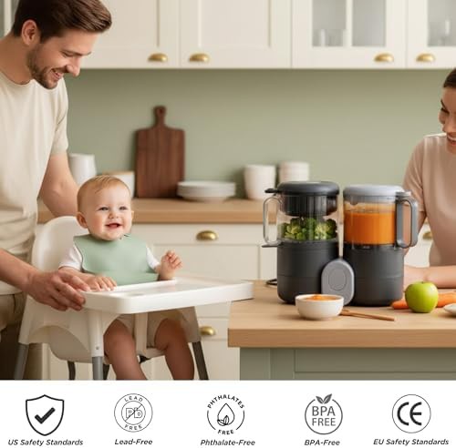 Large capacity baby food steamer and blender — photo 5