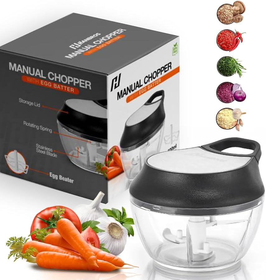 Manual pull string vegetable and garlic chopper — photo 3