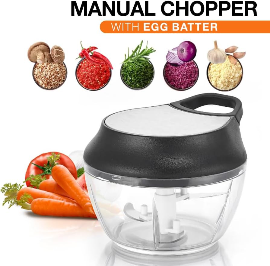 Manual pull string vegetable and garlic chopper — photo 4