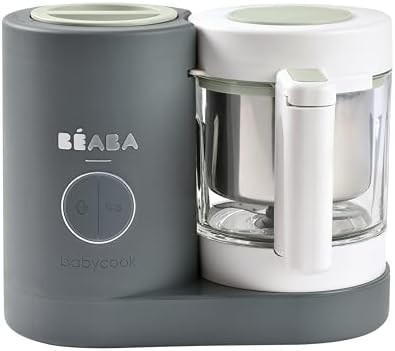 Mineral grey glass baby food processor