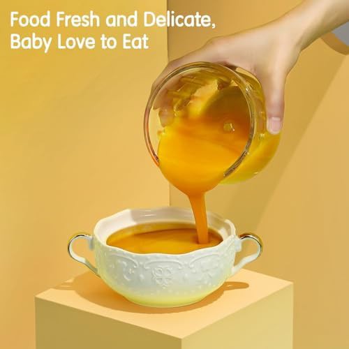 White mini food processor for baby meals — photo 4