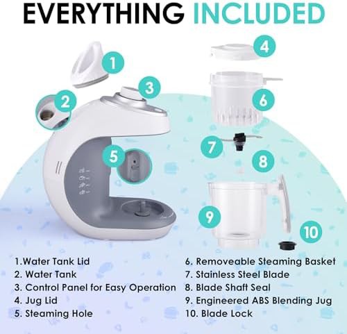 One-press baby food maker and steamer blender — photo 4