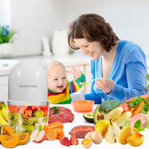 Medium white glass bowl baby processor