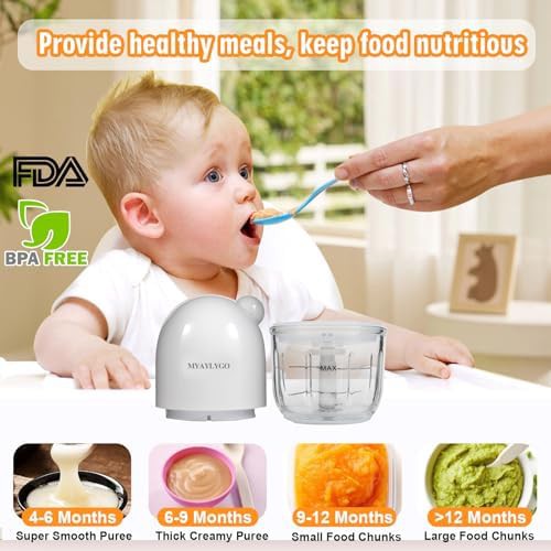 Medium white glass bowl baby processor — photo 4