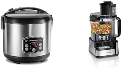 Rice cooker steamer and stack processor
