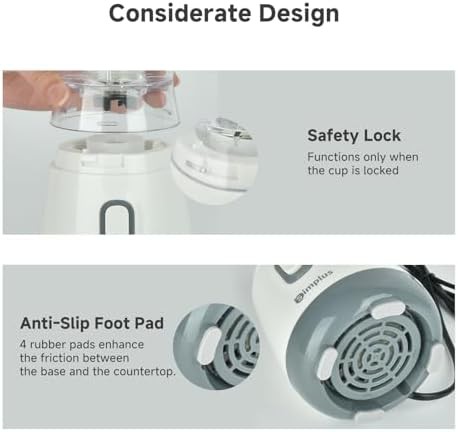 Grey portable blender for smoothies and baby food — photo 5
