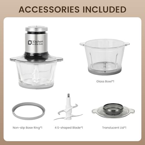 Glass mini meat grinder and chopper — photo 4
