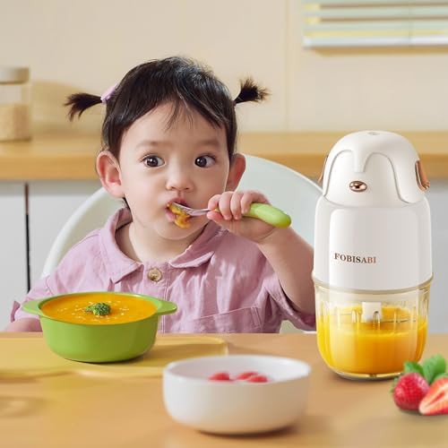 White baby food processor and puree blender — photo 4