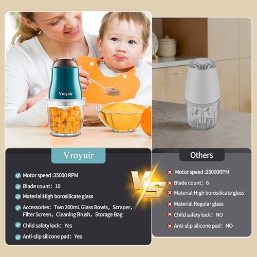 Electric glass baby food blender and processor — photo 4