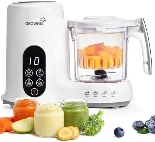 White baby food steamer and blender