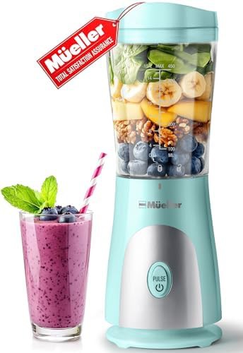 Turquoise heavy duty travel blender