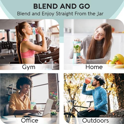 Turquoise heavy duty travel blender — photo 3